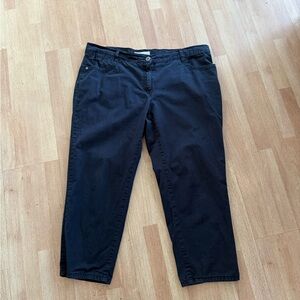 Women's Black Pants Brax $200 Cotton blend Sz 38/30 US 16